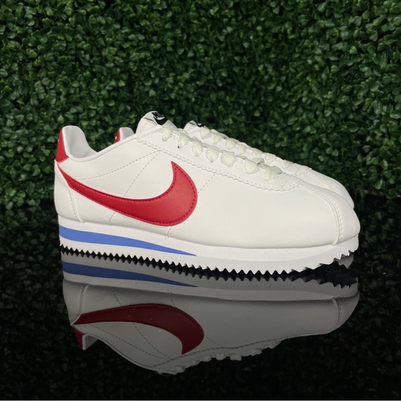 Nike Shoes | Nike Classic Cortez Leather Red White Blue Women's Shoes 807471 103 Size 6 | Color: Red/White | Size: 6 | Ocpryme's Closet